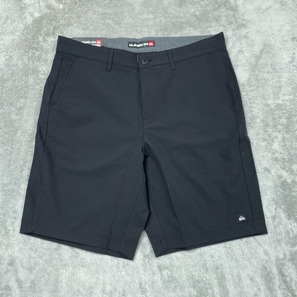 Quiksilver Mens UV Protection Stretch Shorts Size 30 Black Formal a1379 - Picture 1 of 7